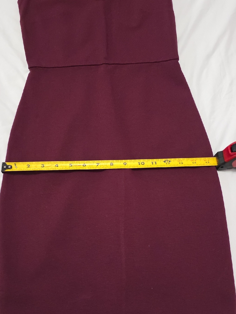 Decree Plum Lace-Trim Midi Sheath Dress Size XS - Picture 7 of 7